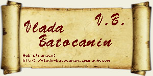 Vlada Batoćanin vizit kartica